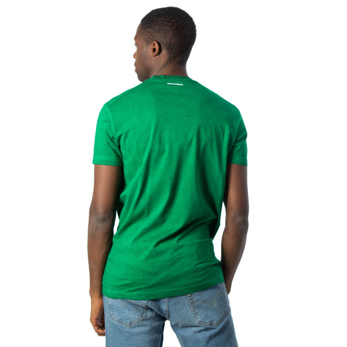 Dsquared T-Shirt Verde Uomo