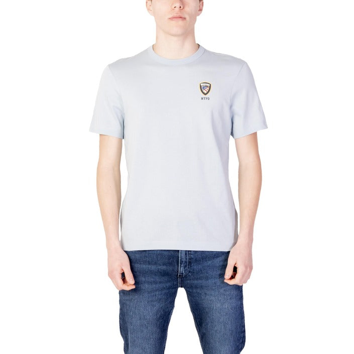 Blauer T-Shirt Uomo