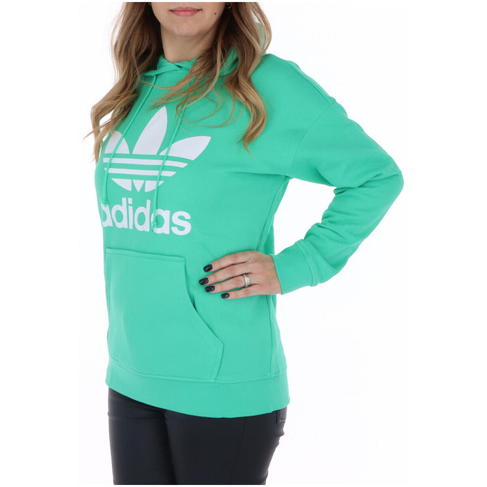 Adidas Originals Felpa con Cappuccio Verde