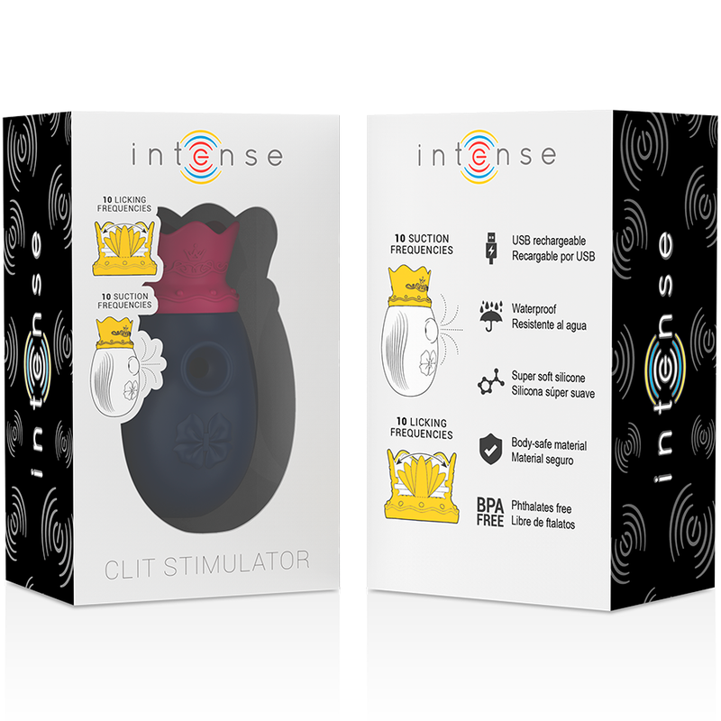 INTENSE STIMOLATORE DEL CLITORIDE A 10 FREQUENZE - BLU