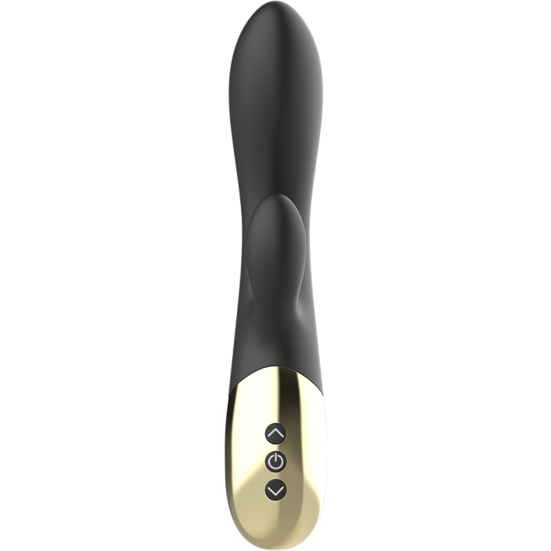 IBIZA VIBRATORE RABBIT SUPERSOFT - NERO E ORO