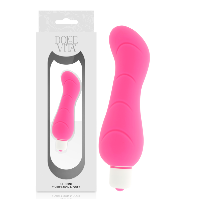 DOLCE VITA VIBRATORE PUNTO G IN SILICONE - ROSA