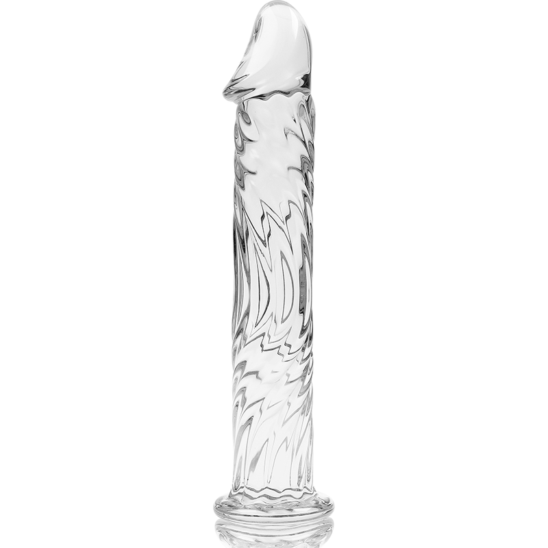 Dildo in Vetro Borosilicato 17cm Trasparente Transparent Glass Dildo Ibiza