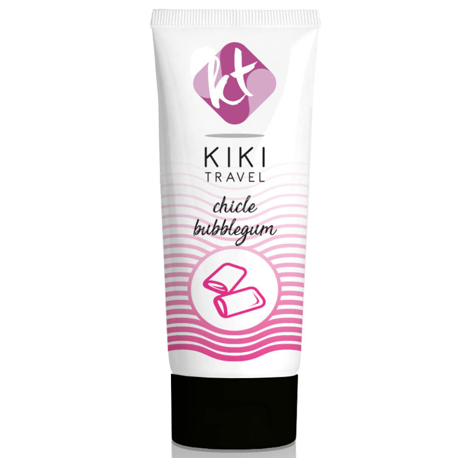 Lubrificante Vegano a Base Acqua Gusto Bubblegum 50ml Water Based Lubricant Kiki Travel