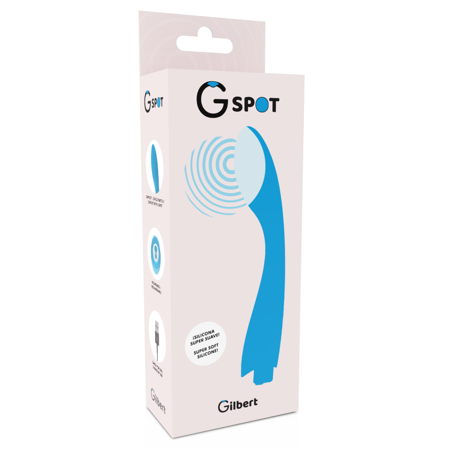 G-SPOT VIBRATORE PUNTO G RICARICABILE GYLBERT - AZZURRO