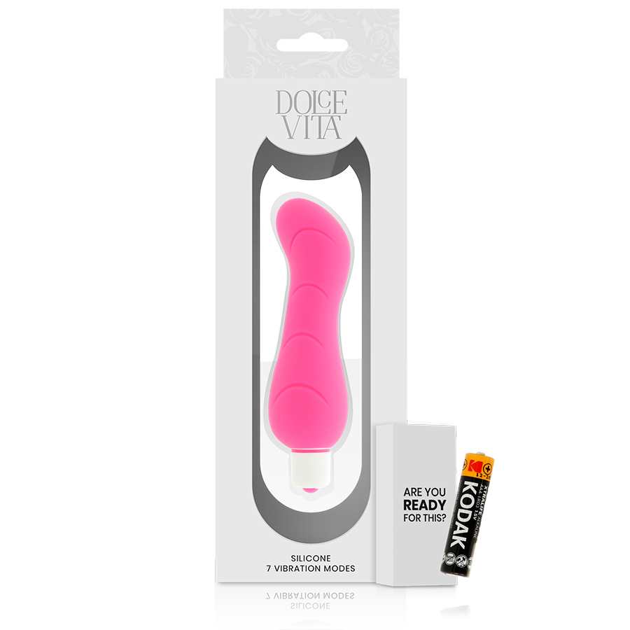 DOLCE VITA VIBRATORE PUNTO G IN SILICONE - ROSA