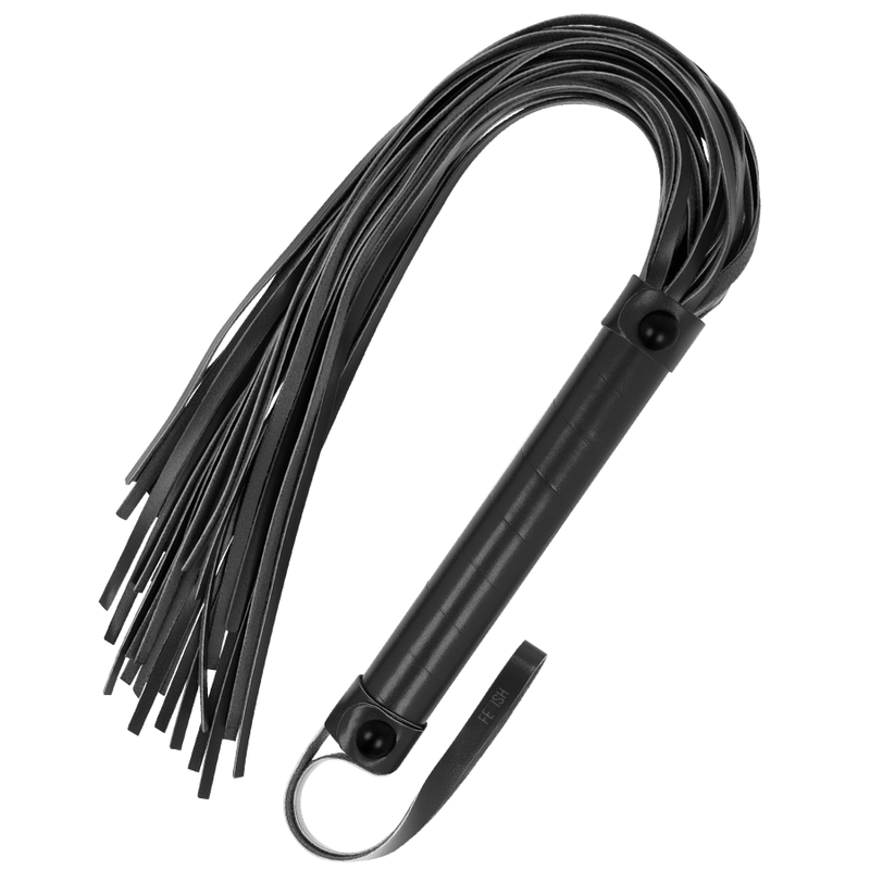 Frustino Bondage in Pelle Vegana Nero Black Frusta BDSM Frusta Fetish Submissive