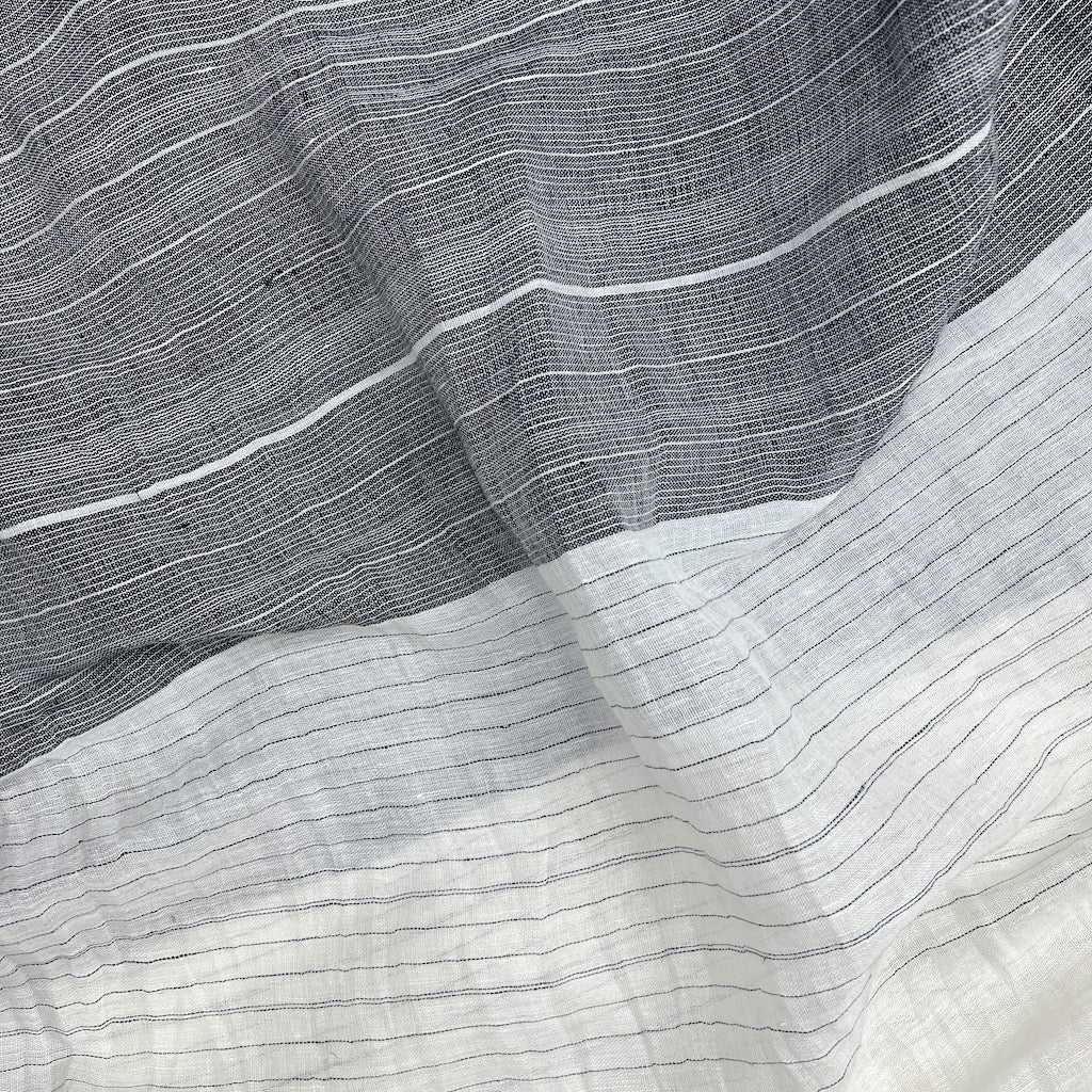Écharpe enveloppante en mélange lin-coton